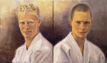 Dennis en Pascal, 2 maal 50x70cm, 2004